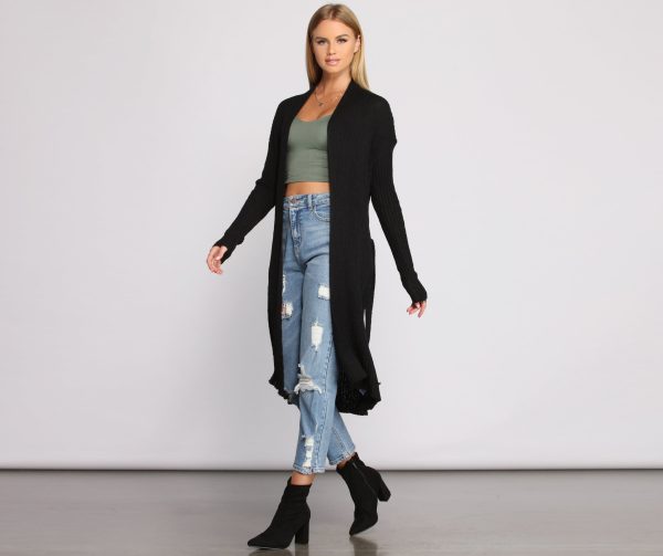 The Every Day Ribbed Tie Waist Cardigan - Image 9