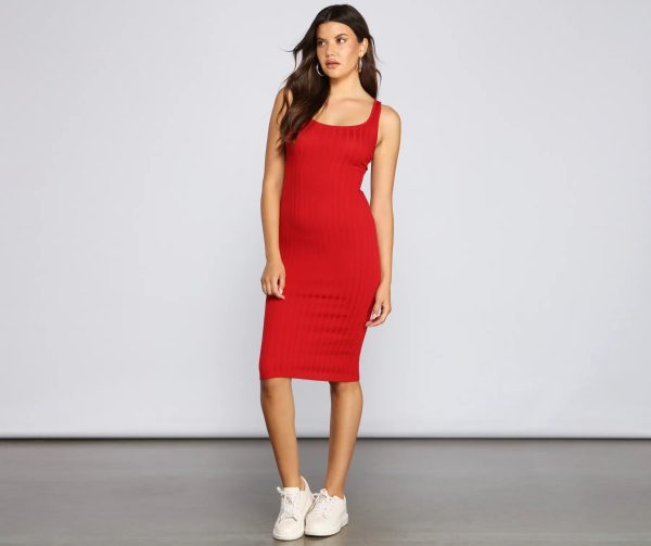 Taking the Plunge Scoop Neck Midi Dress - Image 20