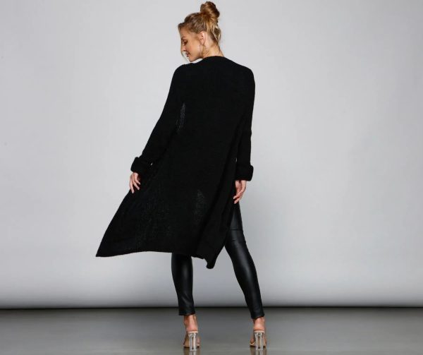 So Cozy Fuzzy Knit Cardigan - Image 4