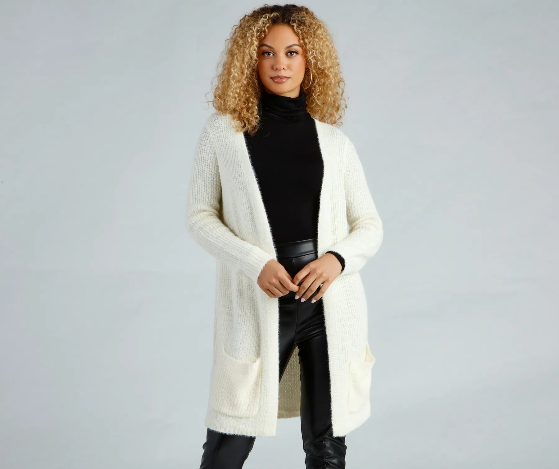 So Cozy Fuzzy Knit Cardigan - Image 13
