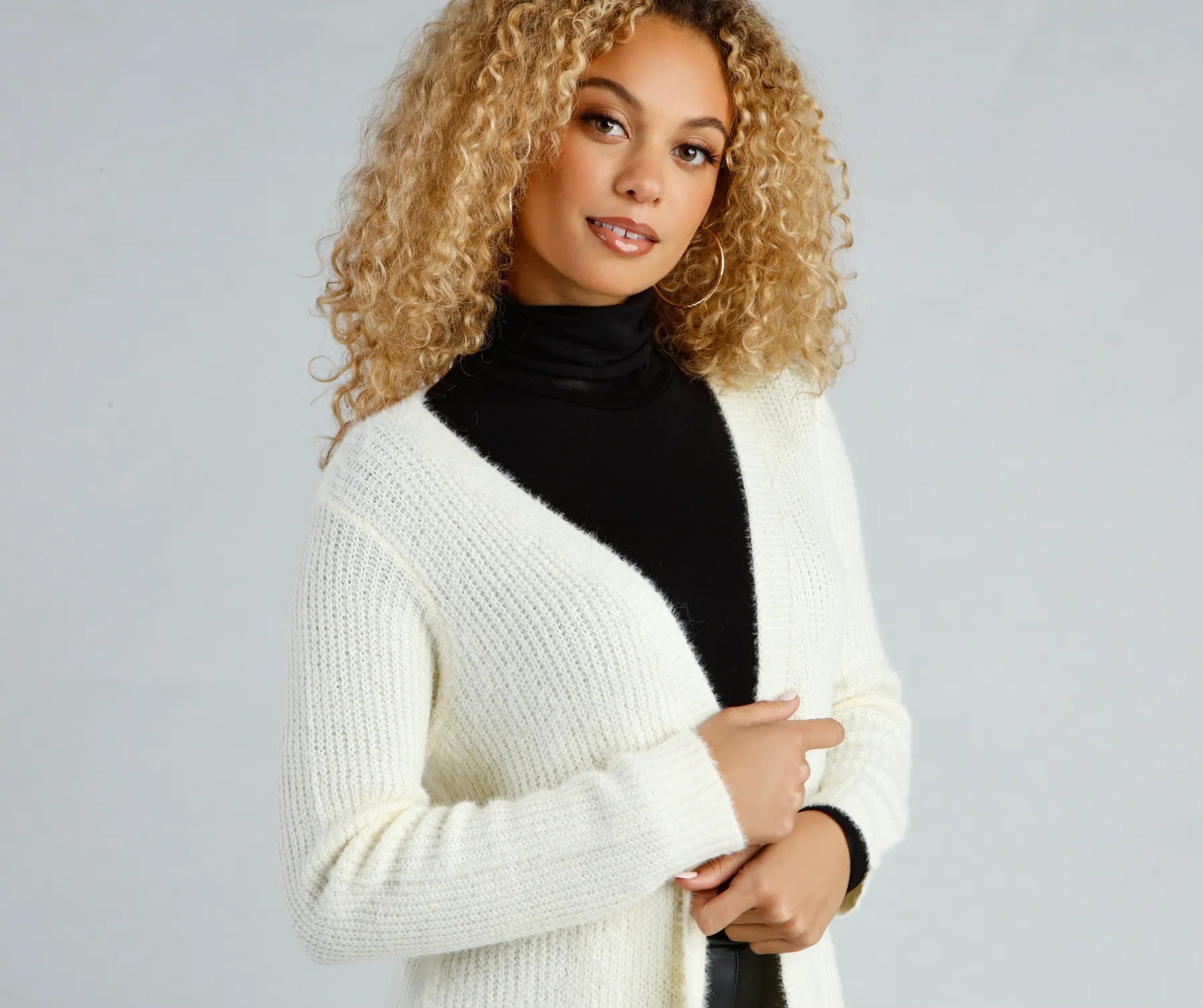 So Cozy Fuzzy Knit Cardigan - Image 15