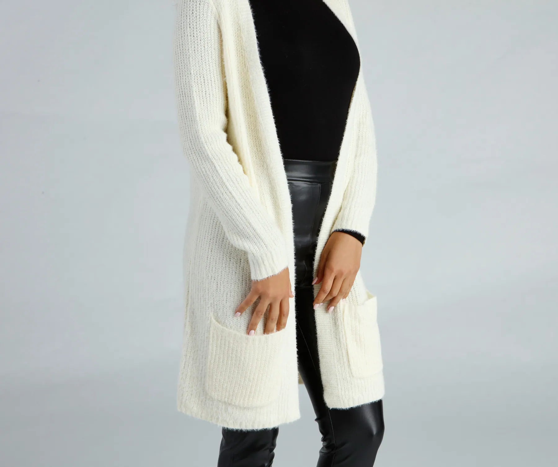 So Cozy Fuzzy Knit Cardigan - Image 16