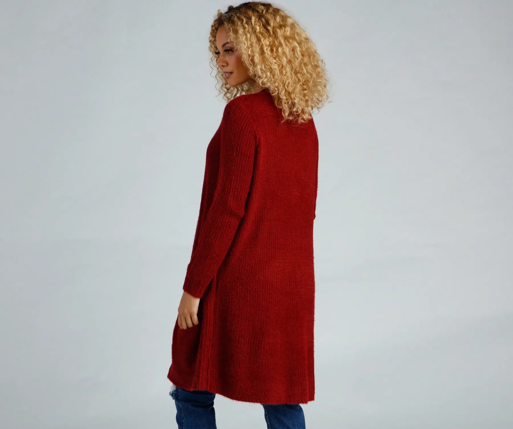 So Cozy Fuzzy Knit Cardigan - Image 10