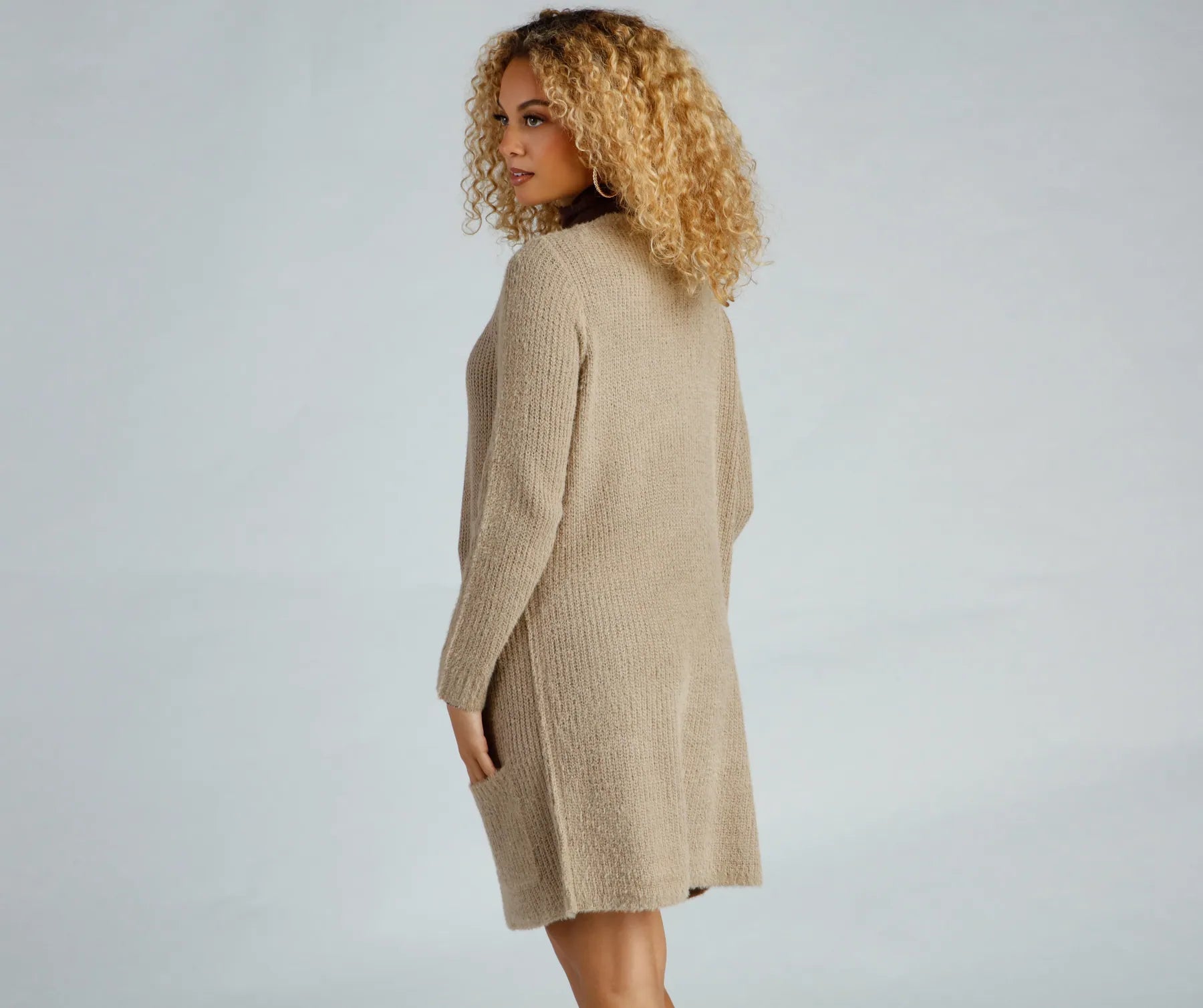 So Cozy Fuzzy Knit Cardigan - Image 6