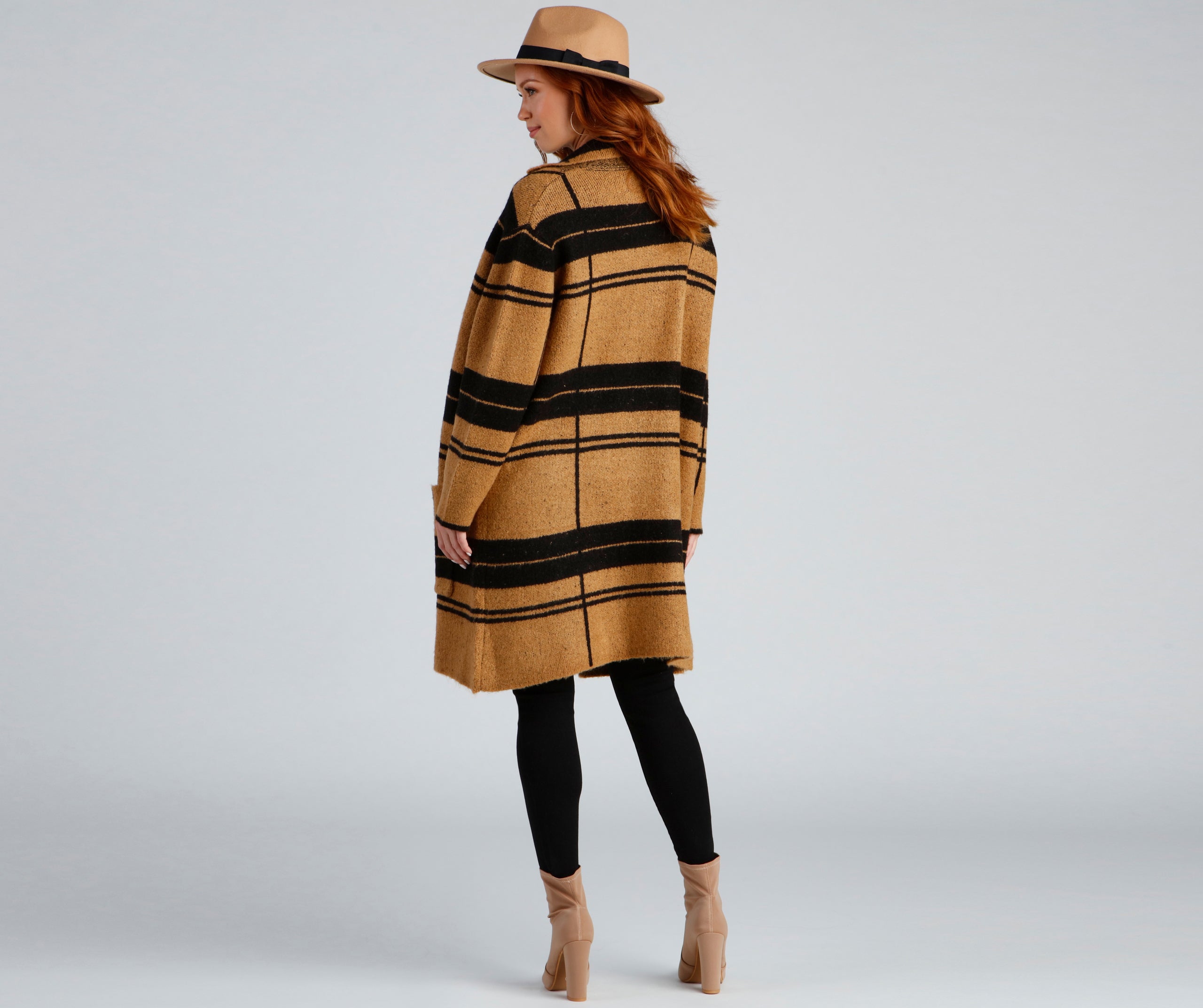 Comfort Zone Plaid Collared Duster - Image 2