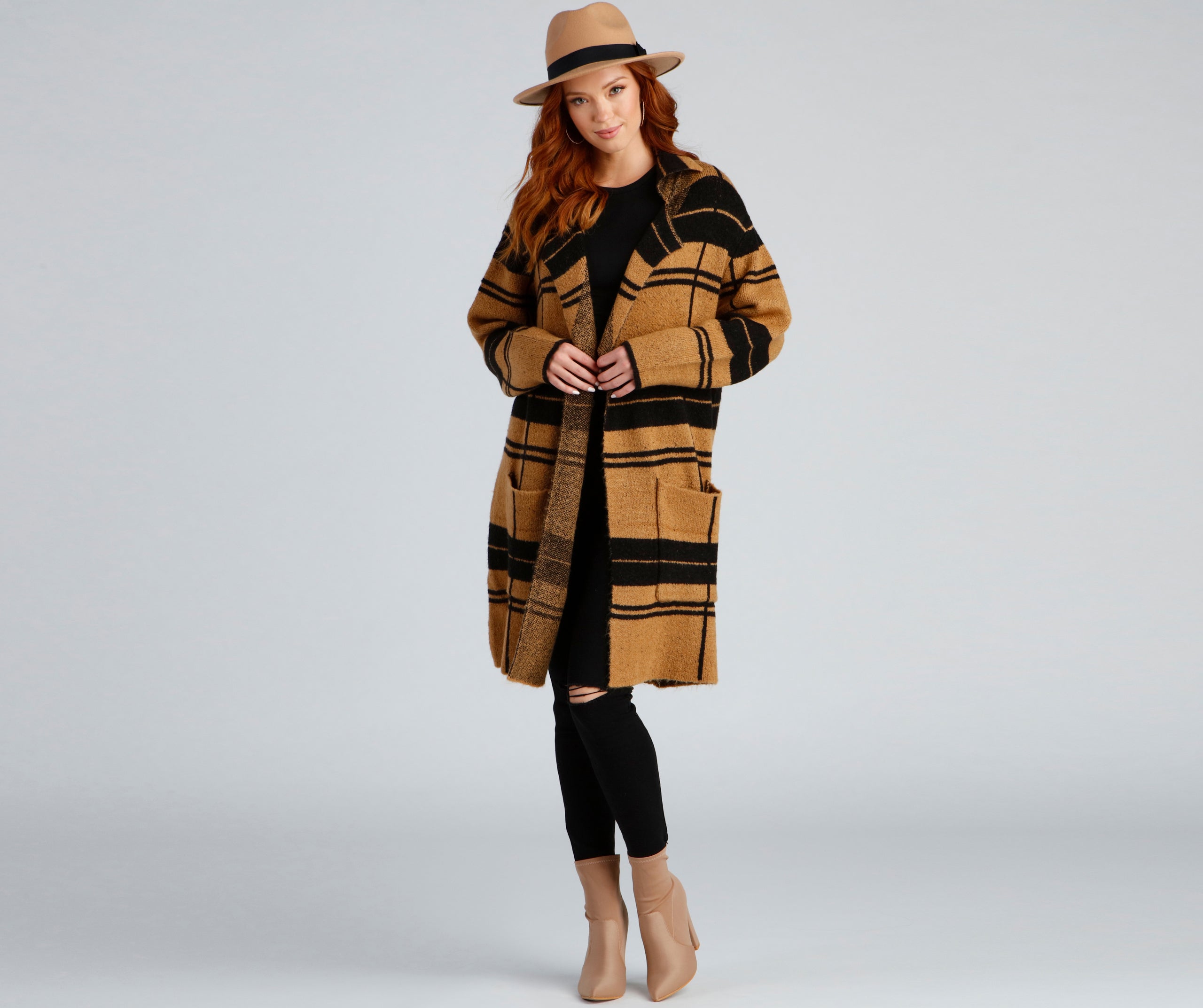 Comfort Zone Plaid Collared Duster - Image 4