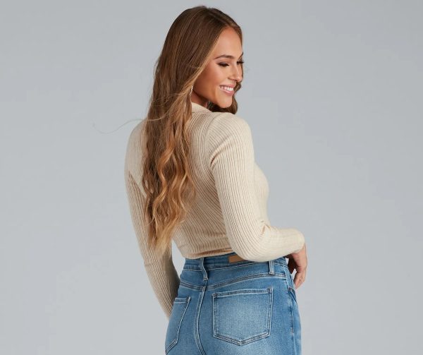 Preppy Affair Henley Long Sleeve Bodysuit - Image 7