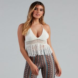 Wild At Heart Crochet Halter Top