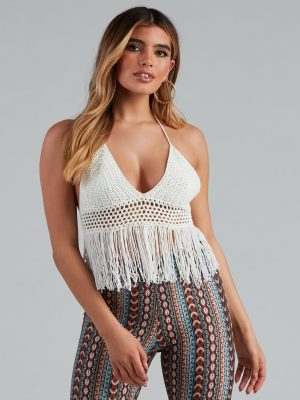 Wild At Heart Crochet Halter Top