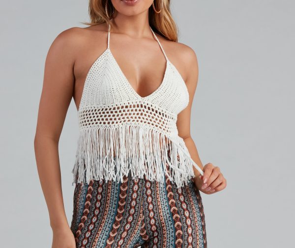 Wild At Heart Crochet Halter Top - Image 4