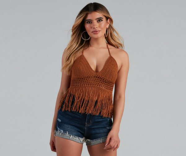 Wild At Heart Crochet Halter Top - Image 5