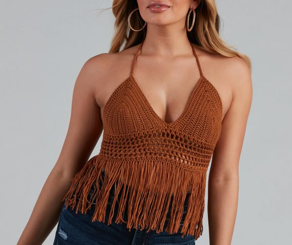 Wild At Heart Crochet Halter Top - Image 8
