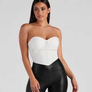 Sweet Spot Sweater Knit Bustier