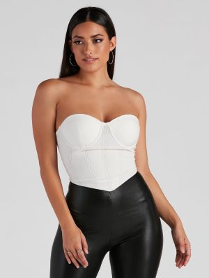 Sweet Spot Sweater Knit Bustier