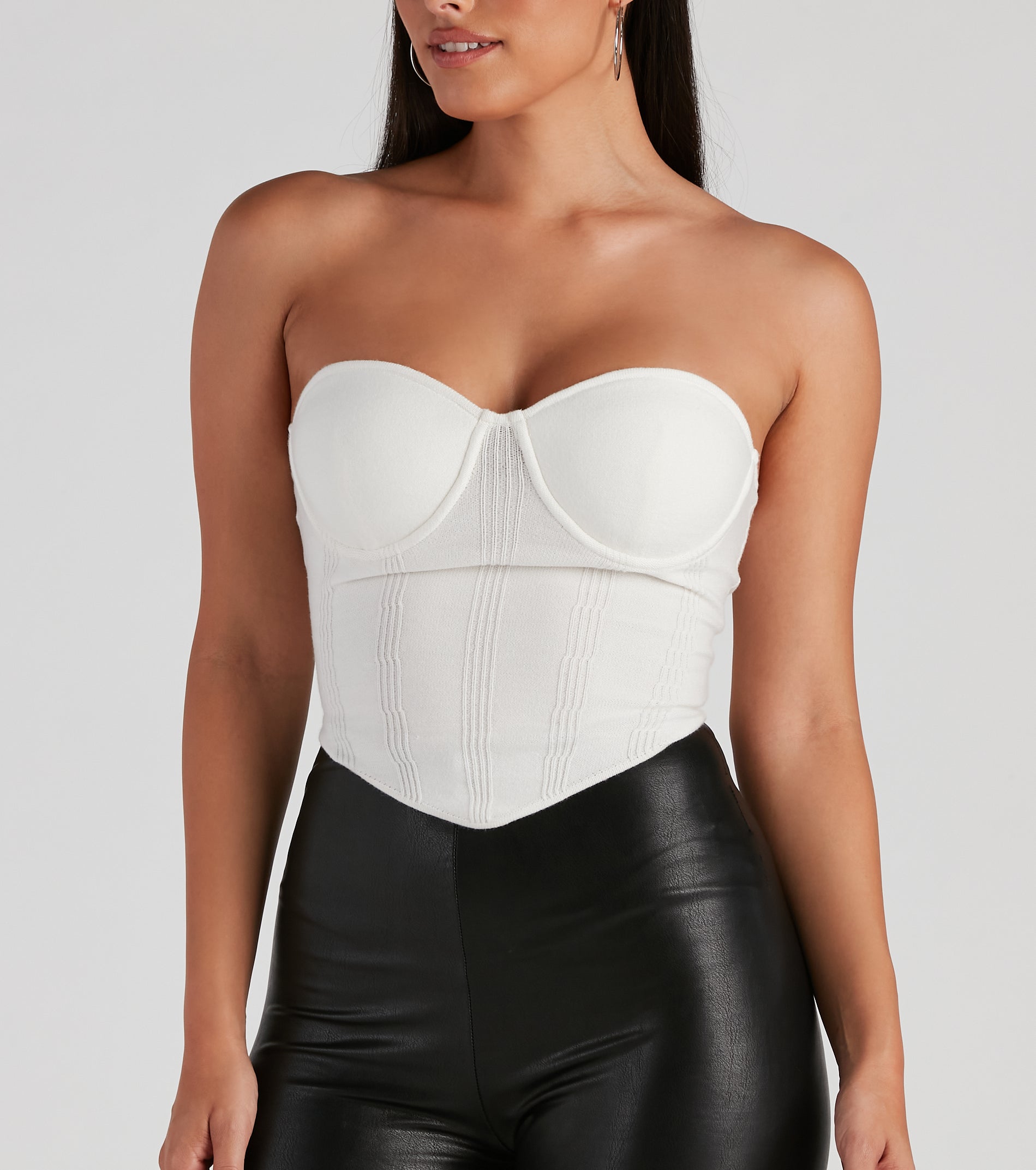 Sweet Spot Sweater Knit Bustier - Image 4