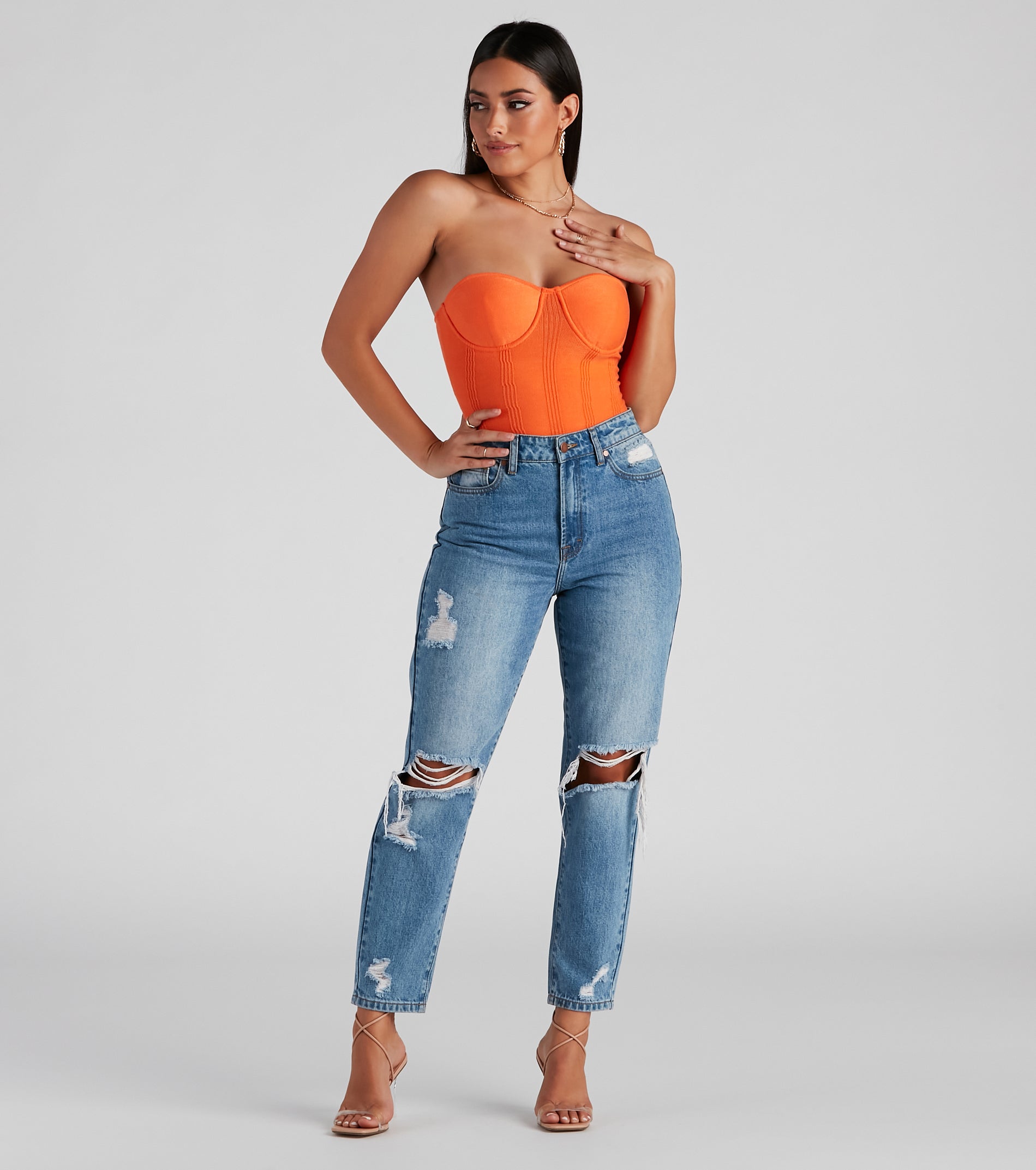 Sweet Spot Sweater Knit Bustier - Image 6