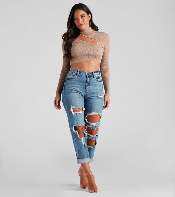 Bold Beauty Ribbed Cutout Crop Top - Image 11