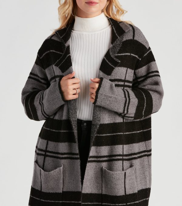 Comfort Zone Plaid Collared Duster - Image 8