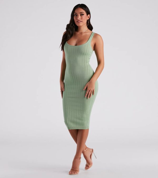 Taking the Plunge Scoop Neck Midi Dress - Image 59