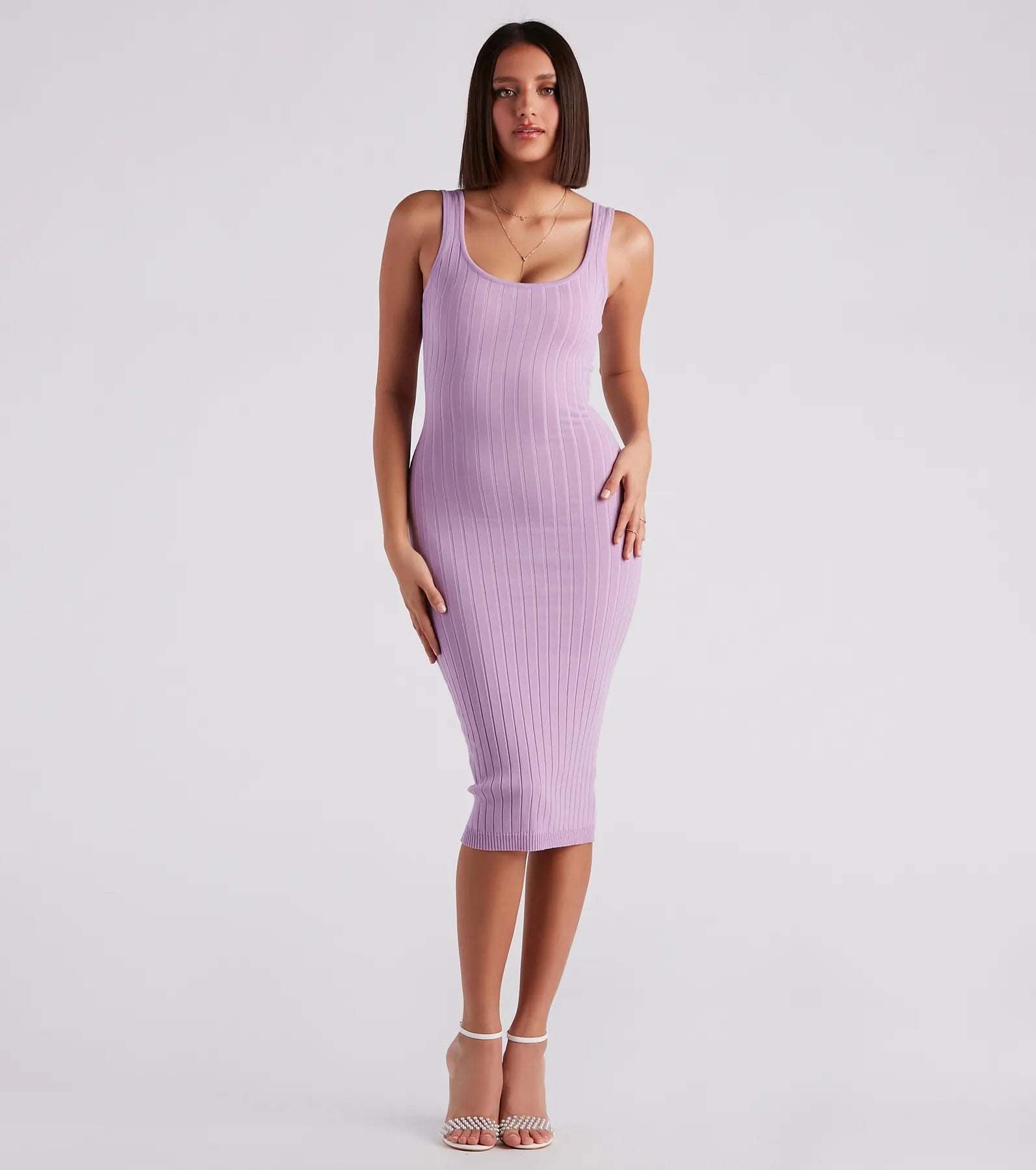 Taking the Plunge Scoop Neck Midi Dress - Image 69