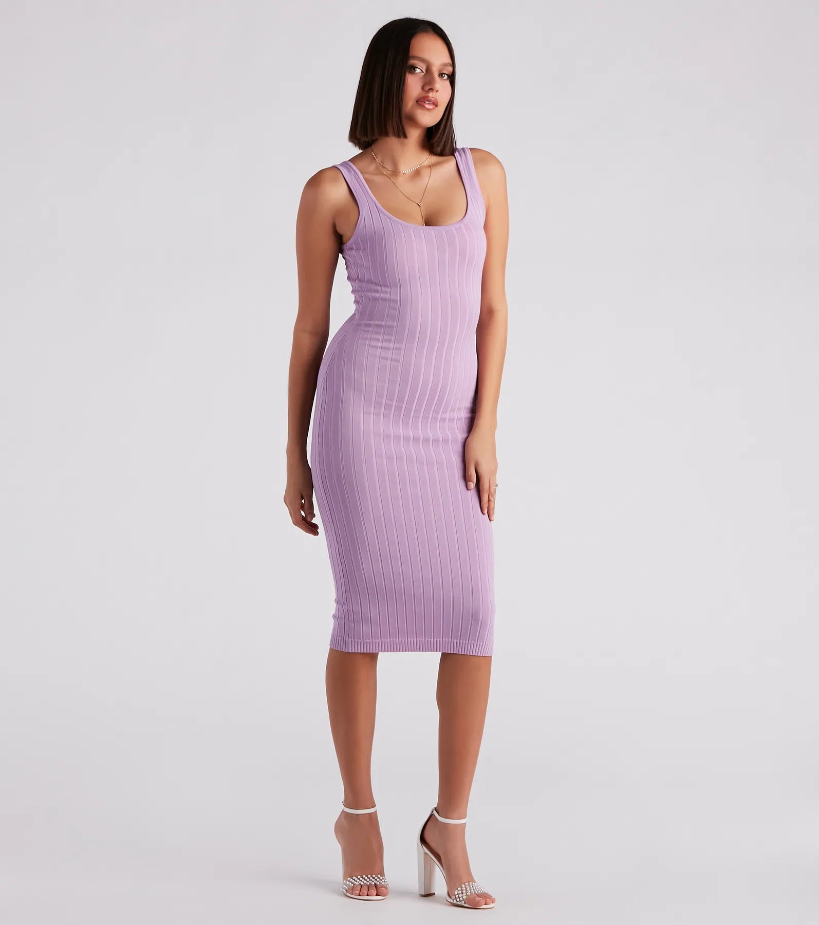 Taking the Plunge Scoop Neck Midi Dress - Image 71
