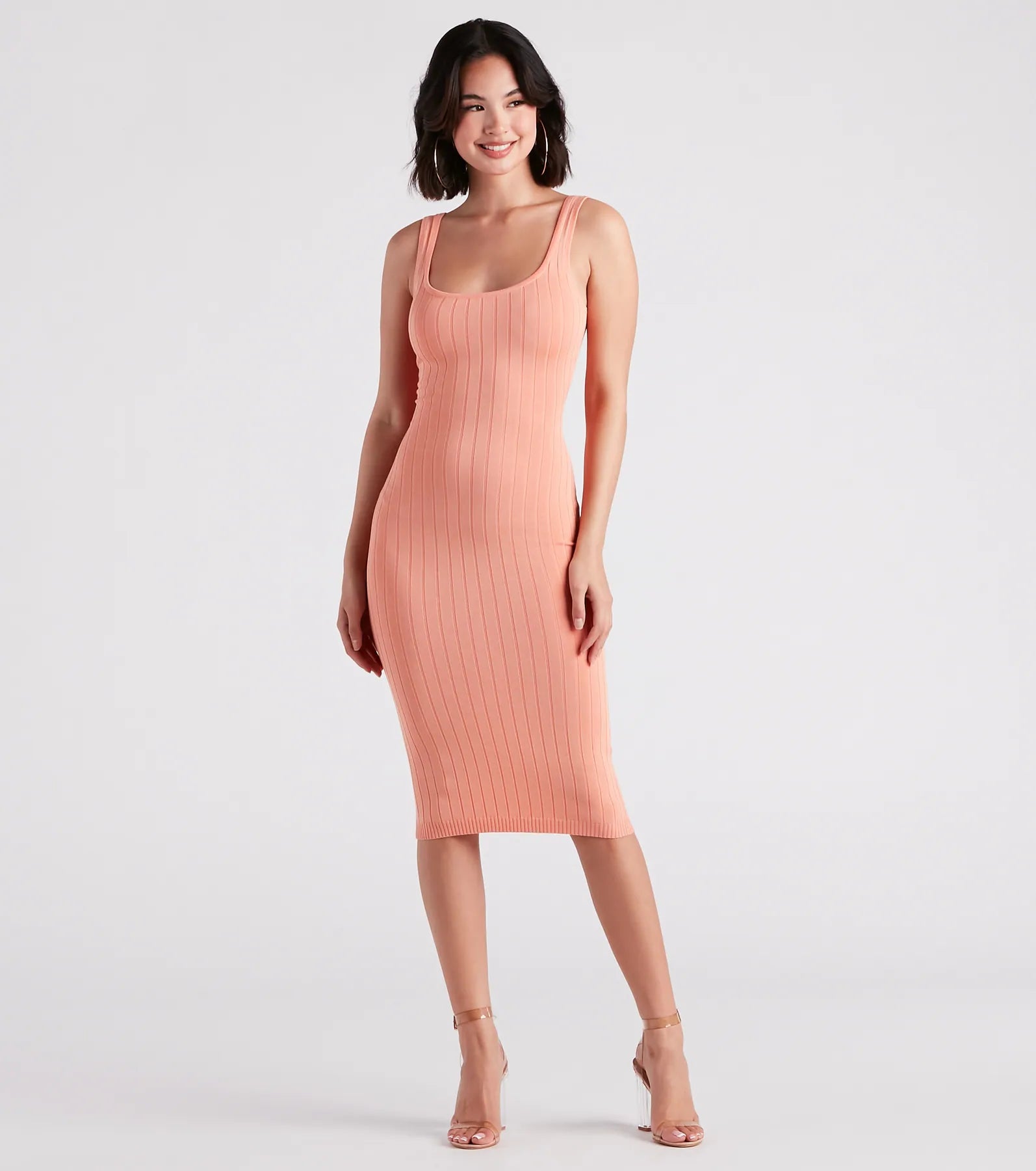 Taking the Plunge Scoop Neck Midi Dress - Image 65
