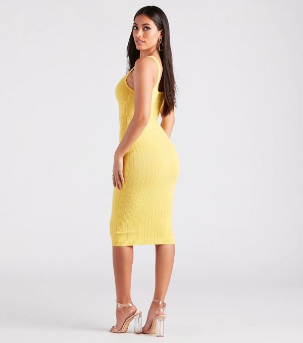 Taking the Plunge Scoop Neck Midi Dress - Image 82