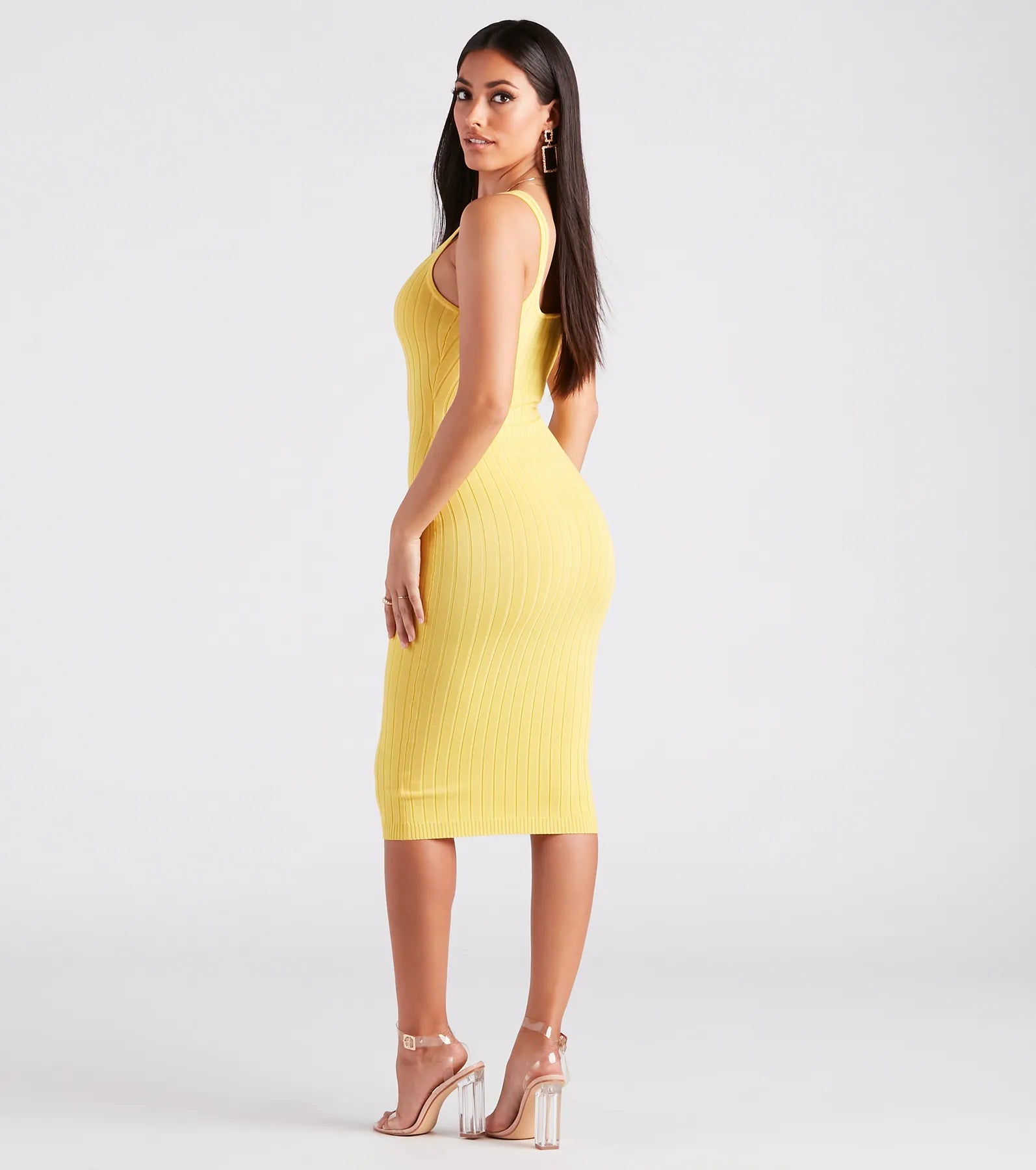 Taking the Plunge Scoop Neck Midi Dress - Image 82