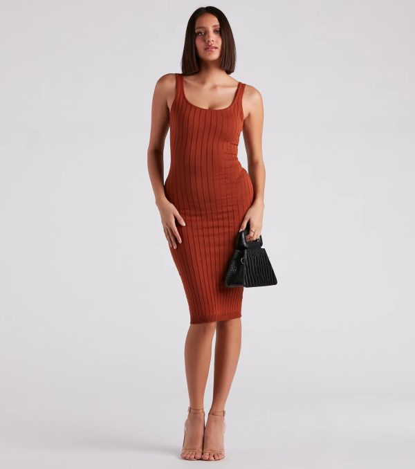 Taking the Plunge Scoop Neck Midi Dress - Image 77