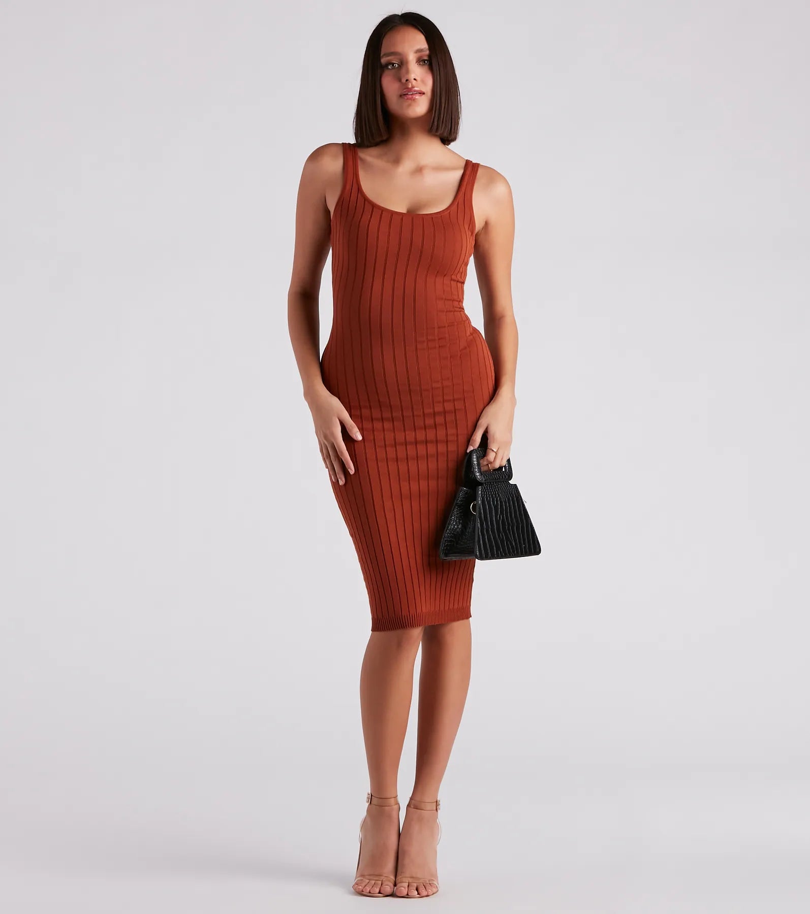 Taking the Plunge Scoop Neck Midi Dress - Image 77