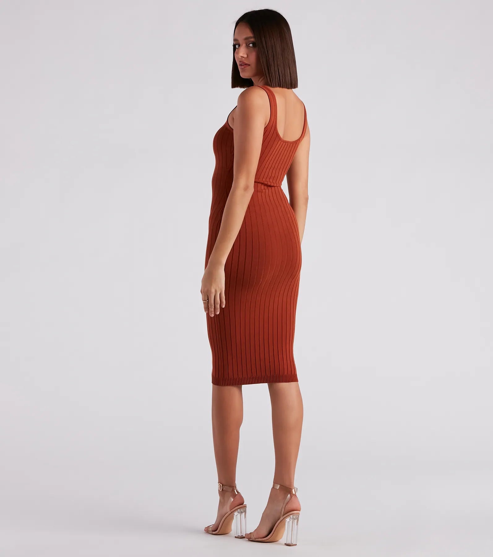 Taking the Plunge Scoop Neck Midi Dress - Image 78