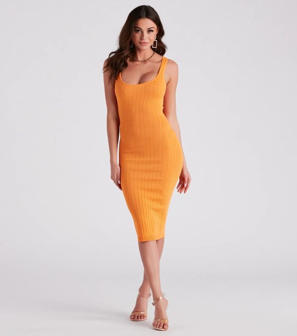 Taking the Plunge Scoop Neck Midi Dress - Image 73
