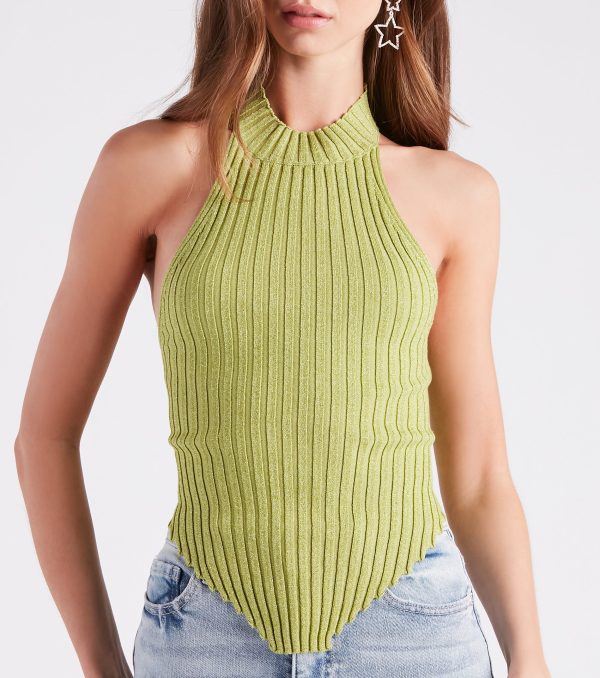 Summer Glow Asymmetric Halter Top - Image 4