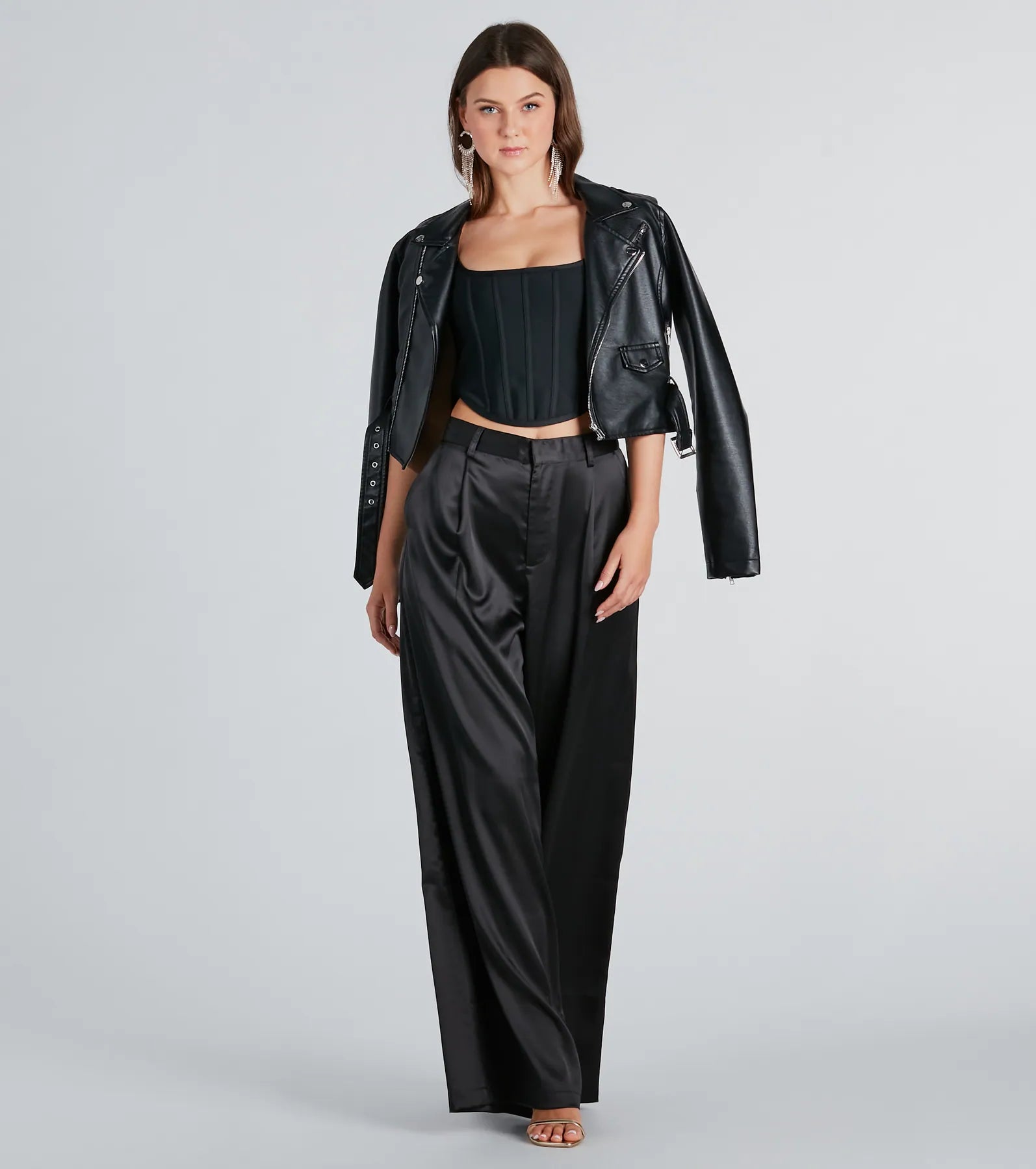 Pour It Up Bandage Knit Corset Top - Image 3