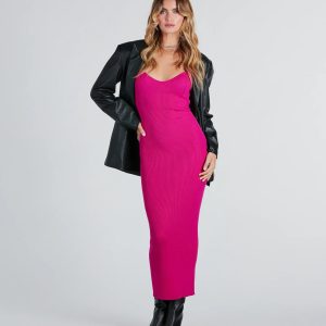 Fashionable Chic Sweater Maxi Dress