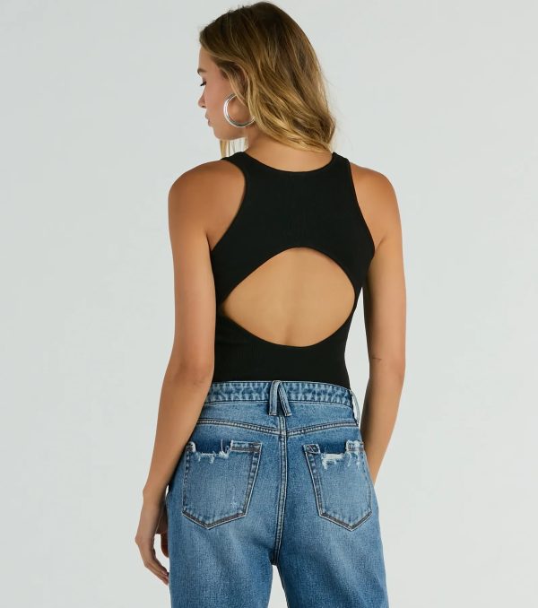 Sexy Comeback Sleeveless Cutout Back Bodysuit - Image 2