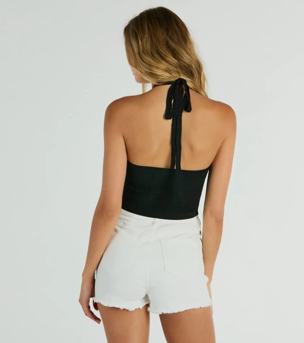 New You Sweetheart Halter Crop Top - Image 6