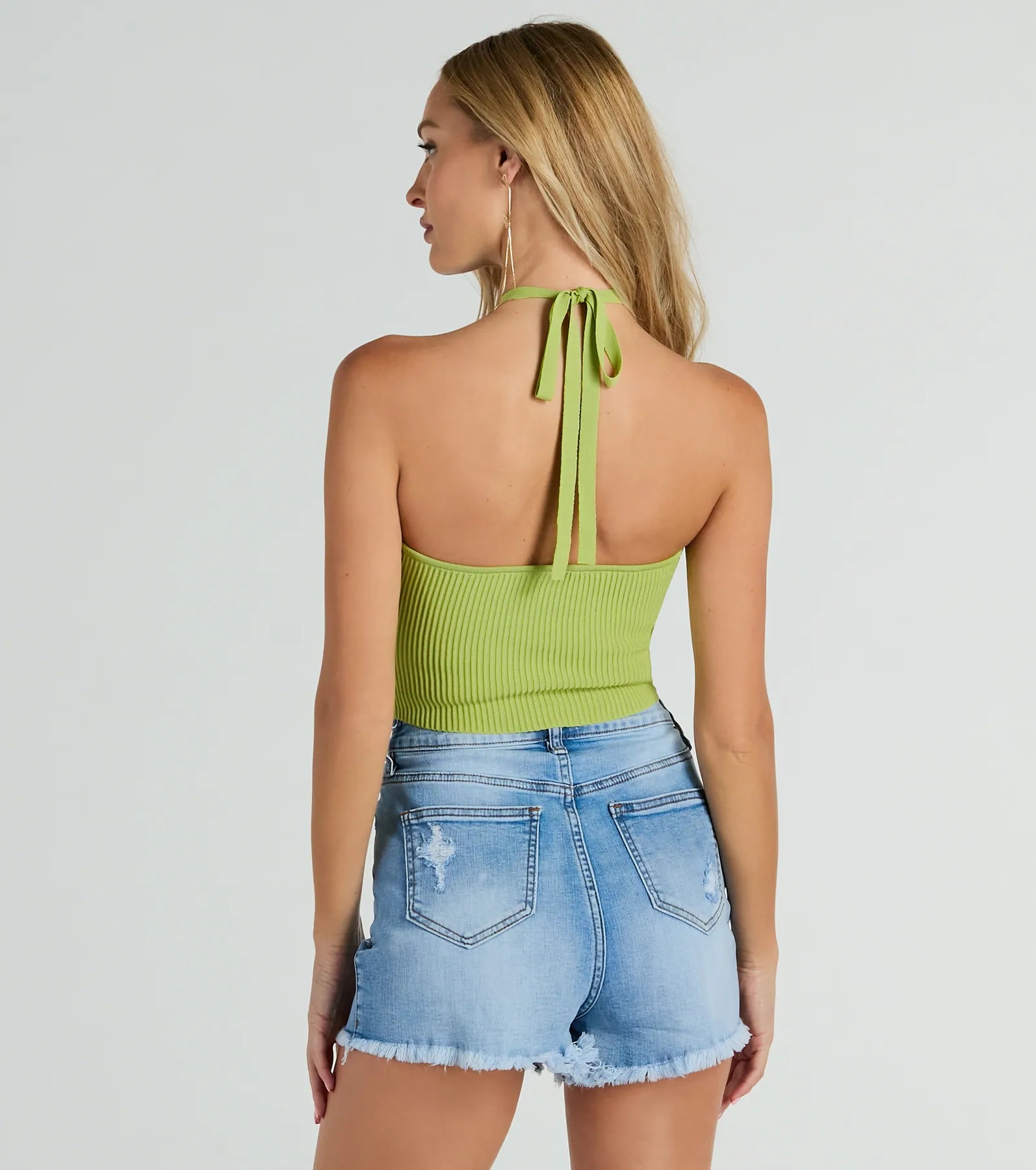 New You Sweetheart Halter Crop Top - Image 2