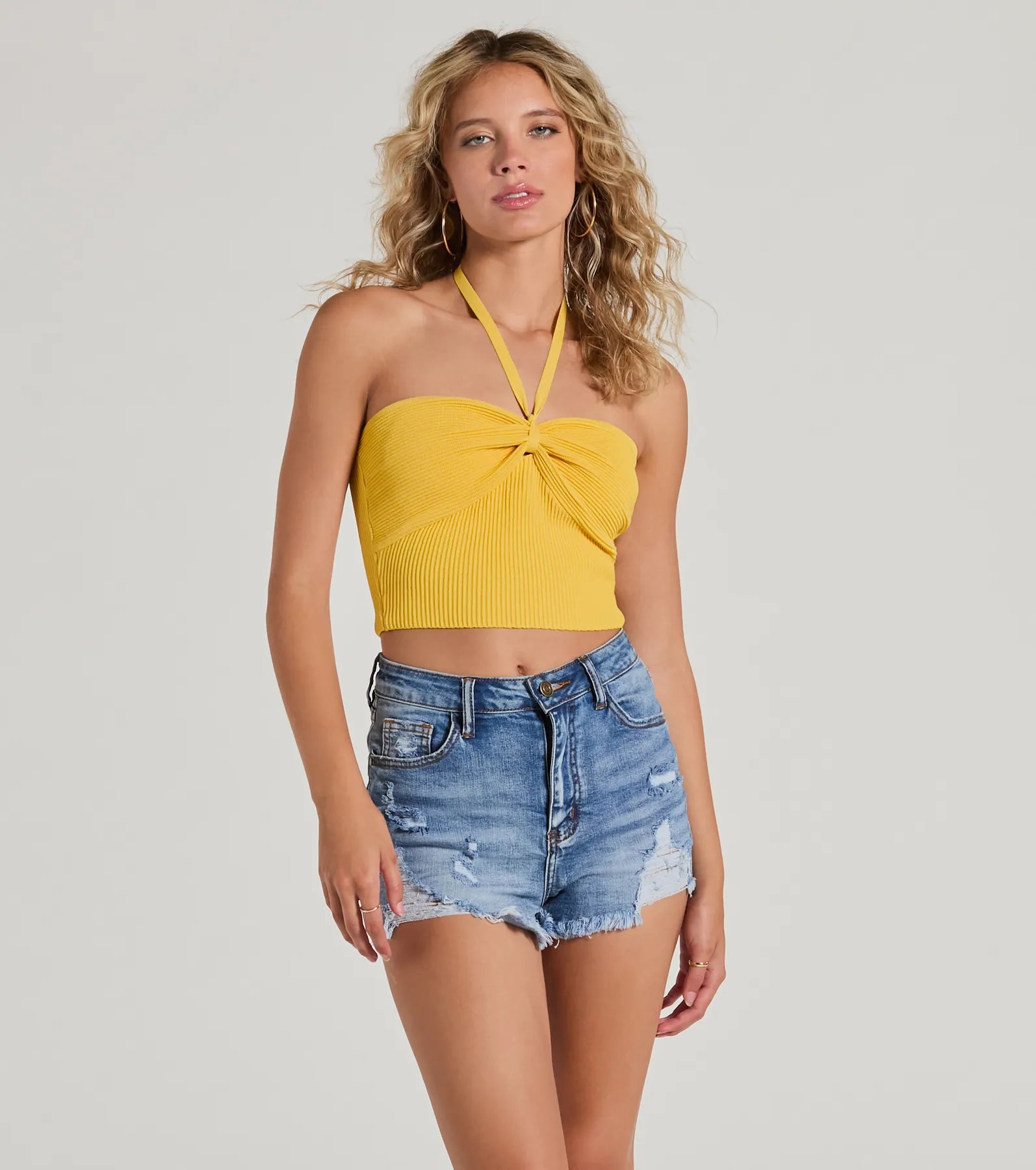 New You Sweetheart Halter Crop Top - Image 9