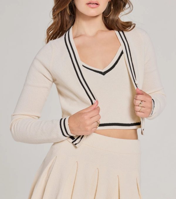 Preppy Please Striped Button Crop Sweater - Image 8