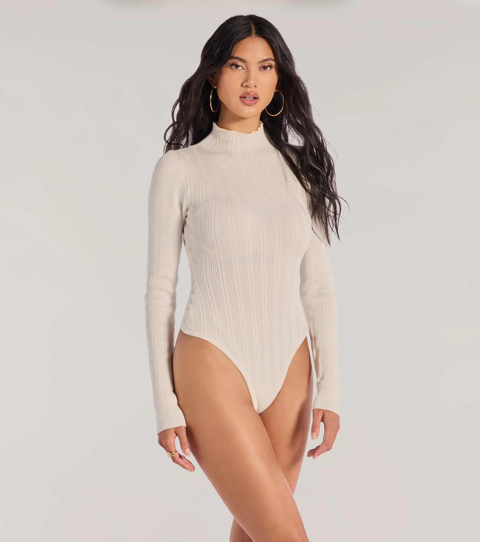 Winter Slay Turtleneck Long Sleeve Bodysuit - Image 2