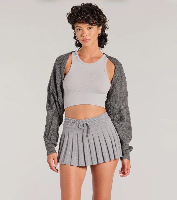 Sweet And Cozy Oversized Knit Sweater Bolero - Image 14