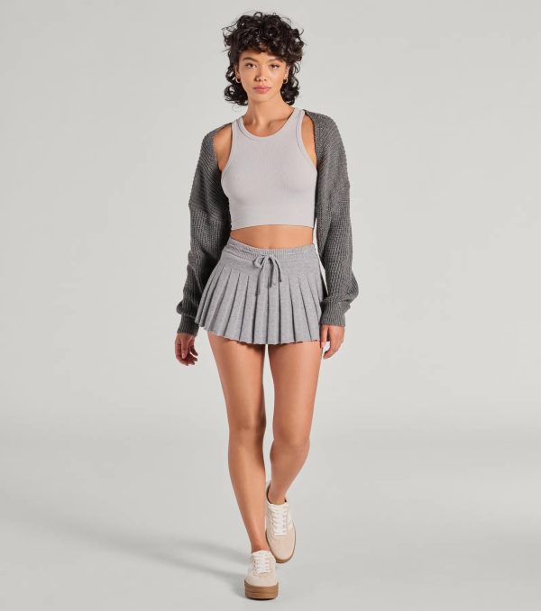 Sweet And Cozy Oversized Knit Sweater Bolero - Image 16