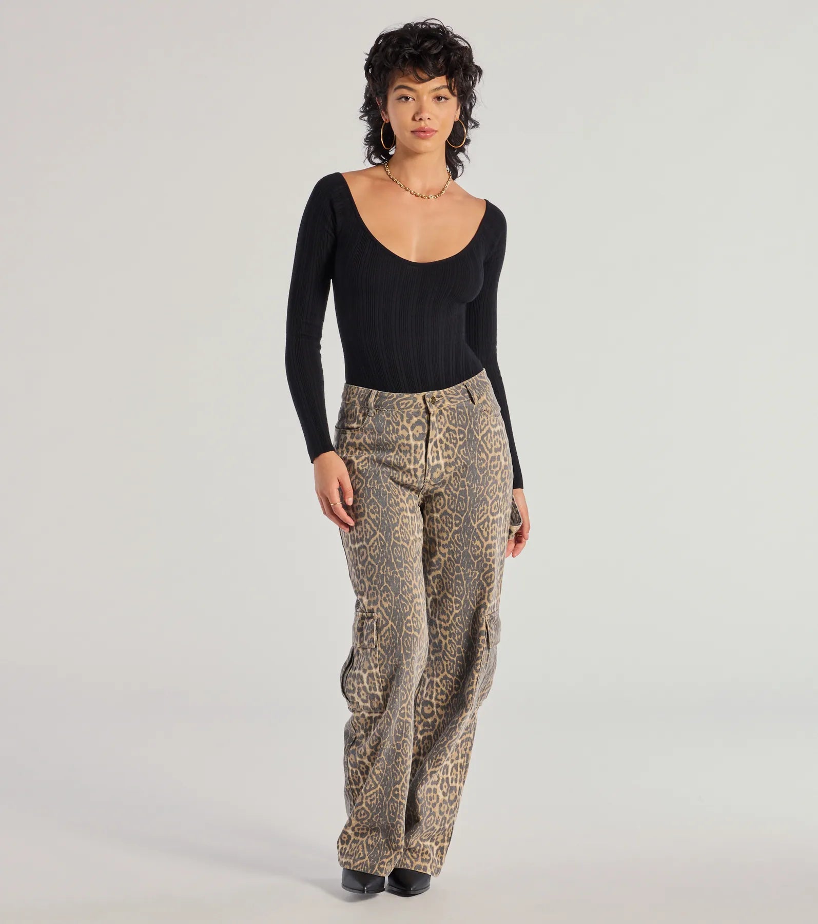 Elevated Essential Ribbed Knit Long Sleeve Bodysuit - Image 10