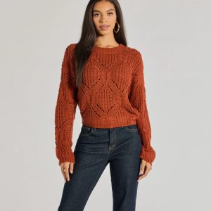 Cozy Mood Cable Knit Pullover Sweater