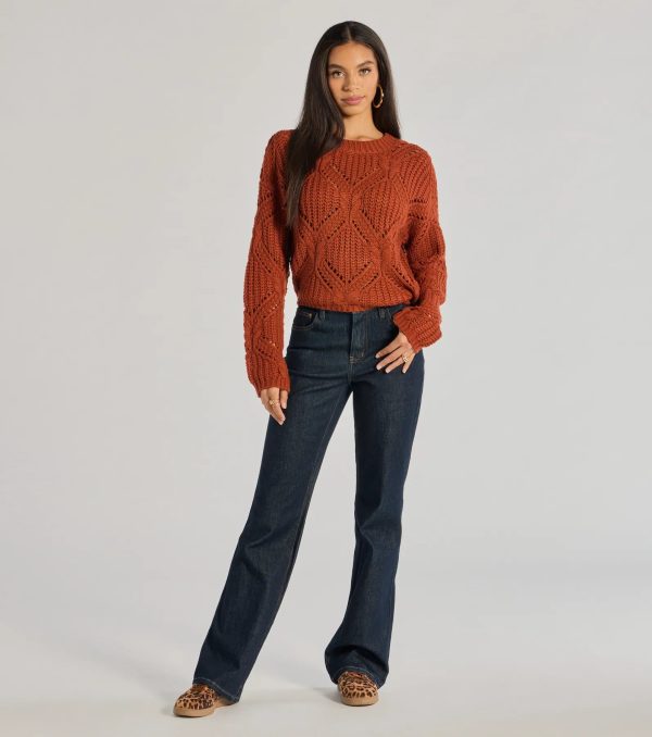 Cozy Mood Cable Knit Pullover Sweater - Image 3