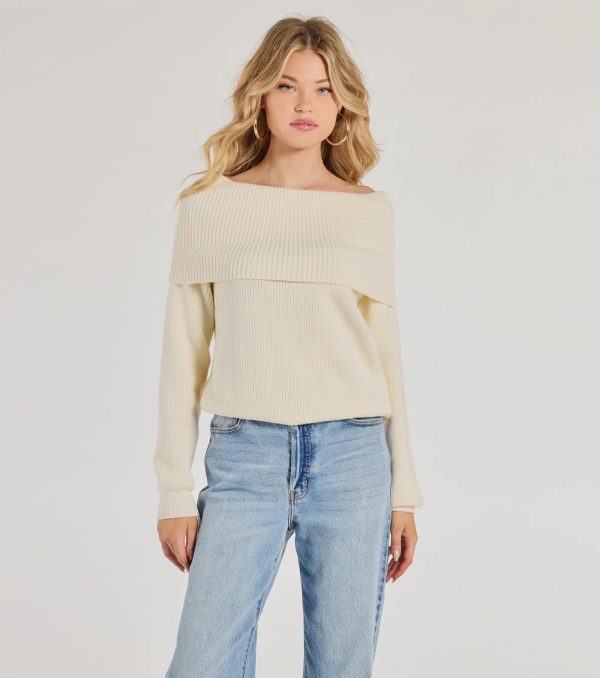 Cozy Factor Ribbed Knit Off-The-Shoulder Sweater - Image 6