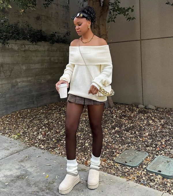 Cozy Factor Ribbed Knit Off-The-Shoulder Sweater - Image 7