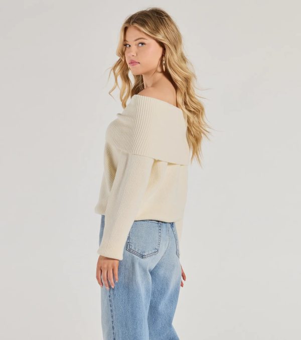 Cozy Factor Ribbed Knit Off-The-Shoulder Sweater - Image 8