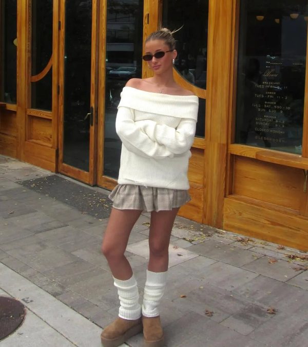 Cozy Factor Ribbed Knit Off-The-Shoulder Sweater - Image 12